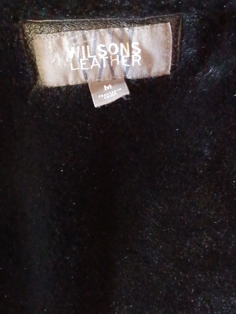 Wilsons Leather Vintage Y2K Black Penny Lane Faux Fur Belted Coat Jacket Sz M - Picture 2 of 16
